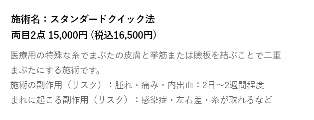 スタンダードクイック法の説明